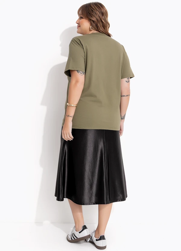 Marguerite - Blusa Verde Oliva em Algodão 5