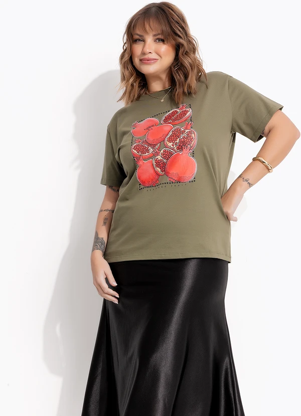 Marguerite - Blusa Verde Oliva em Algodão 6