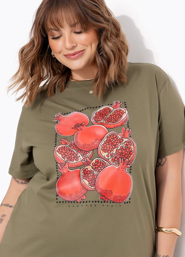 Marguerite - Blusa Verde Oliva em Algodão 7