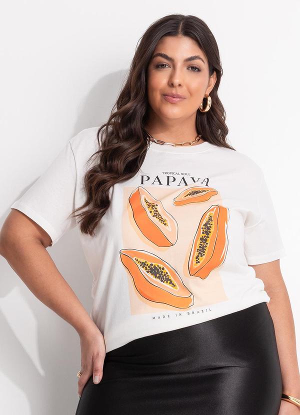 Blusa (Verde Oliva) em Algodo