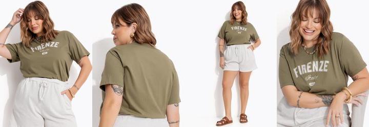 Blusa Verde Oliva em Algodo