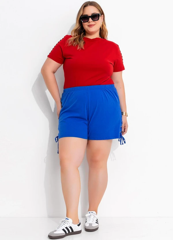 Marguerite - Blusa Vermelha em Malha de Algodão 6