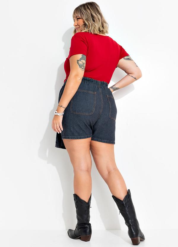 Marguerite - Blusa Vermelho em Malha de Viscose 4