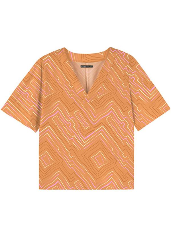 Rezzato - Blusa Vibes Of Summer Plus Size Feminino Laranja 1