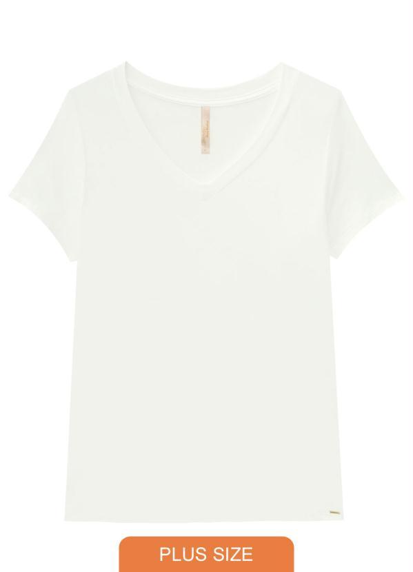 Lunender Mais Mulher - Blusa Viscose com Elastano Branco 1