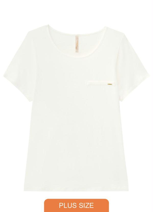 Lunender Mais Mulher - Blusa Viscose com Elastano Branco