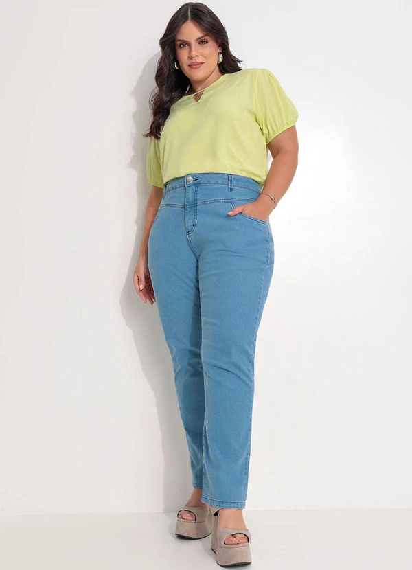 Fakini - Blusa em Viscose Verde 3