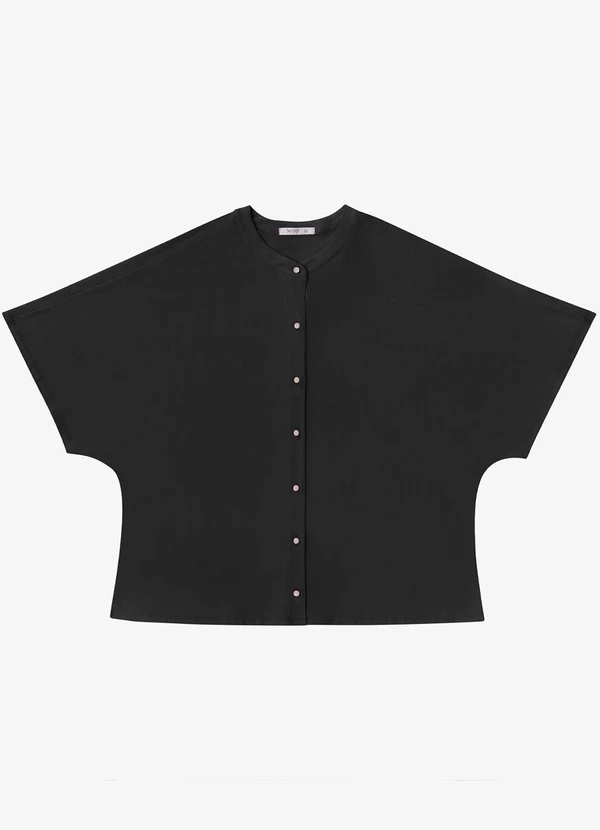 Secret Glam - Camisa Feminina Plus Size Preto 5