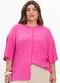Secret Glam - Camisa Feminina Plus Size Preto - variação: Rosa