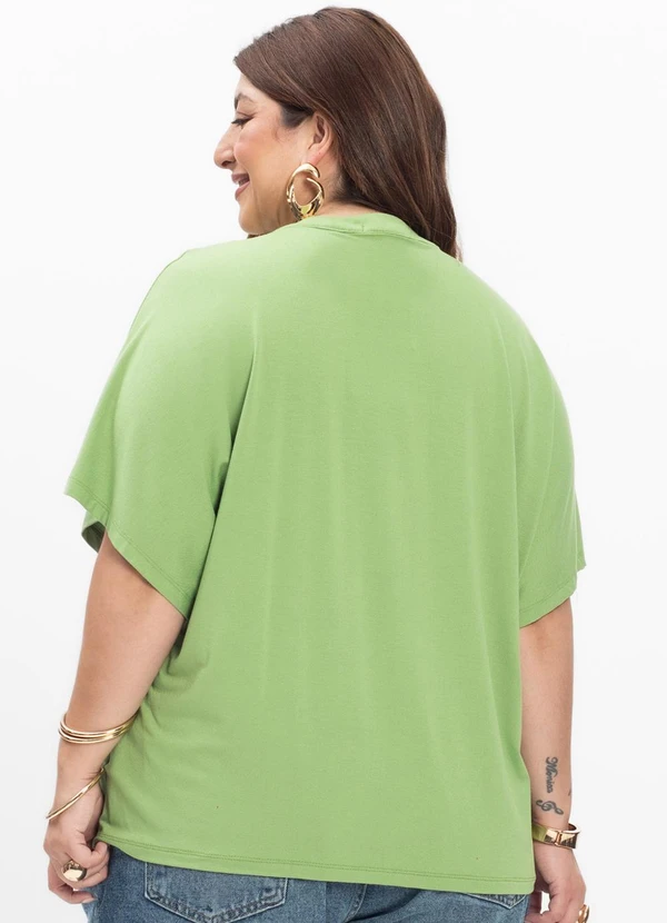 Secret Glam - Camisa Feminina Plus Size Verde 2