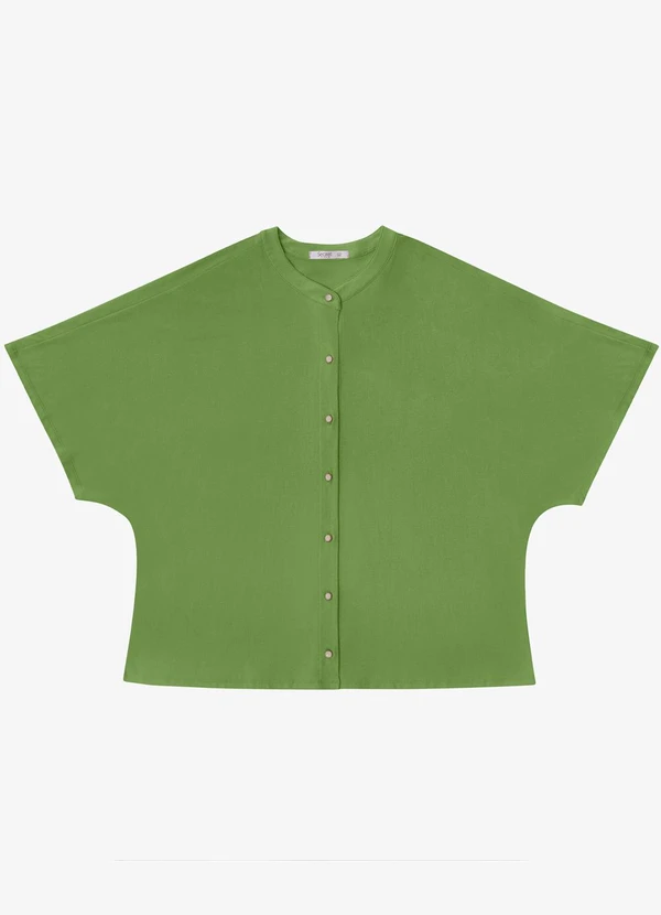 Secret Glam - Camisa Feminina Plus Size Verde 5
