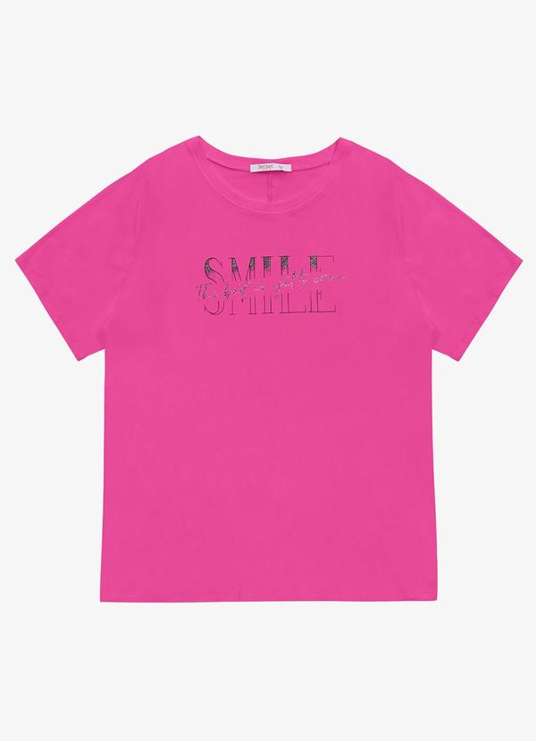 Secret Glam - Camiseta Feminina Plus Size Rosa 5