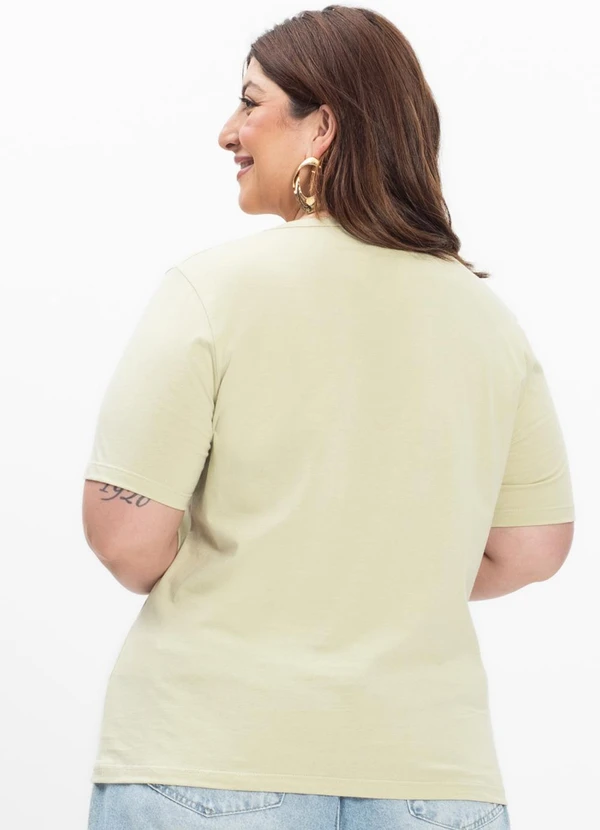 Secret Glam - Camiseta Feminina Plus Size Verde 2