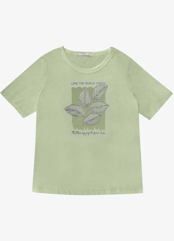 Secret Glam - Camiseta Feminina Plus Size Verde 5