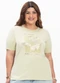 Secret Glam - Camiseta Feminina Plus Size Verde - variação: Verde