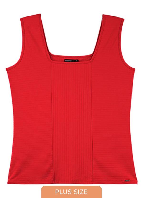 Rezzato - Regata em Riabana Canelada Veneza Plus Vermelho