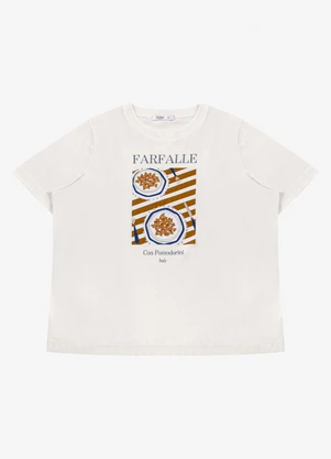 Secret Glam - T-Shirt Feminina com Estampa Bege - SECRET GLAM