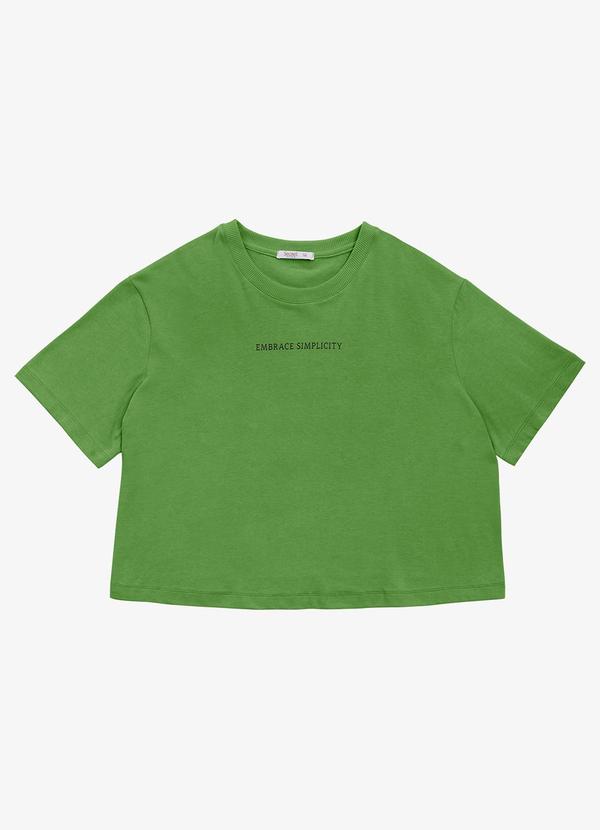 Secret Glam - T- Shirt Feminina Plus Size Verde 2