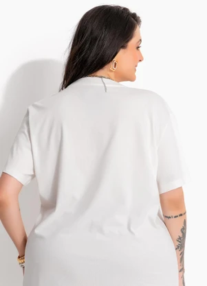 Marguerite - T-Shirt Off White em Algodão Penteado - MARGUERITE
