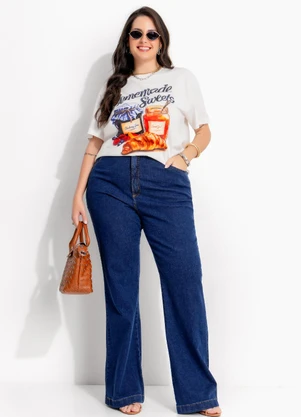 Marguerite - T-Shirt Off White em Algodão Penteado - MARGUERITE