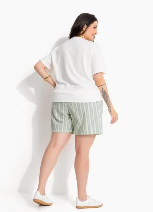Marguerite - T-Shirt Off White em Algodão Penteado - MARGUERITE