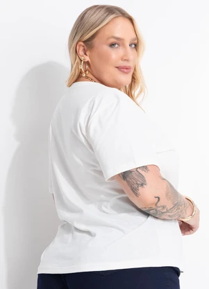 Marguerite - T-Shirt Off White em Algodão - MARGUERITE
