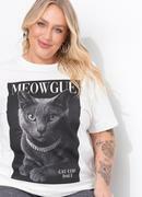 T-Shirt Off White em Malha de Algod�o