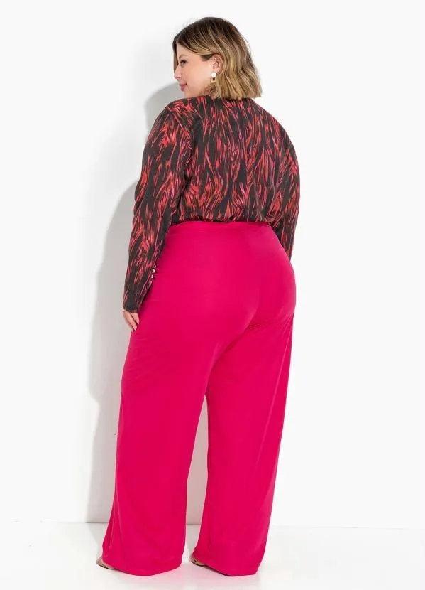 Marguerite - Blusa Abstrata Preta Recorte Vazado Plus Size 1