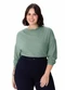 Malwee - Blusa Ampla em Malha Térmica Plus Verde Turquesa - variação: Verde Turquesa