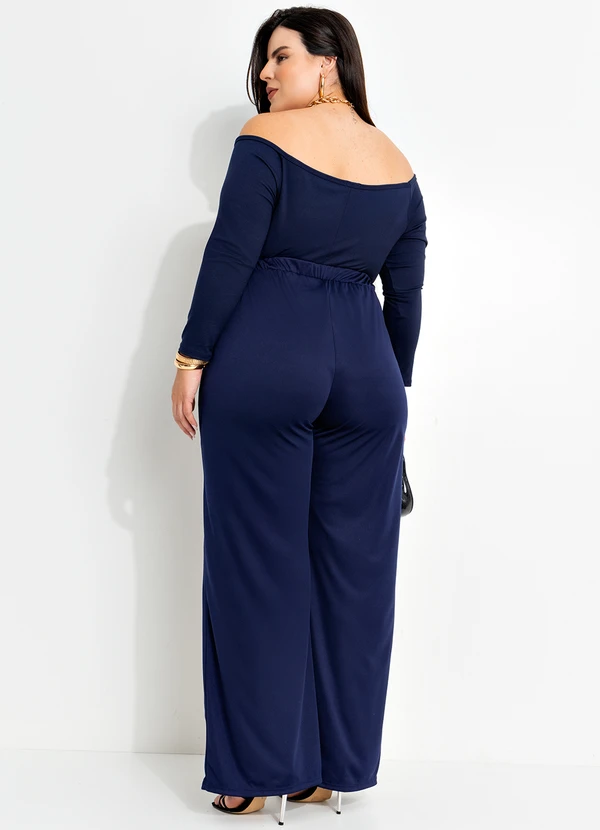 Marguerite - Blusa Azul Marinho em Malha Suede 4