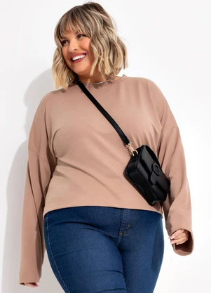 Marguerite - Blusa Bege em Moletinho - MARGUERITE