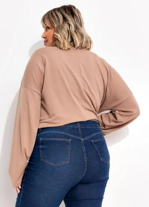 Marguerite - Blusa Bege em Moletinho - MARGUERITE