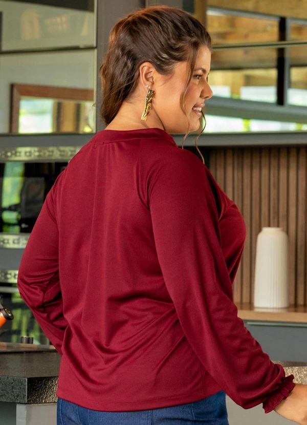 Marguerite - Blusa Bordô em Malha 5