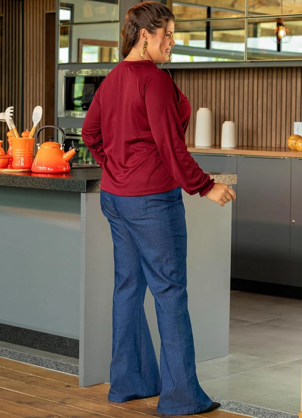 Marguerite - Blusa Bordô em Malha 3