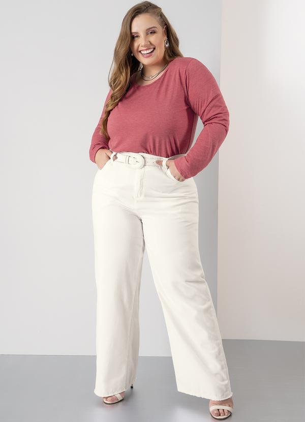 Marguerite - Blusa Bordô Manga Longa Plus Size 3