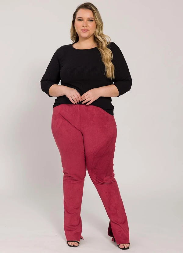 Lisamour - Blusa Canelada Manga 3/4 Preta 6