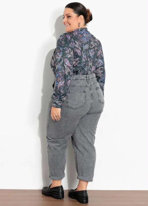 Marguerite - Blusa Cashmere Verde com Gola Laço Plus Size 5