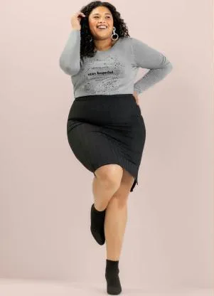 Maelle - Blusa Cinza - MAELLE