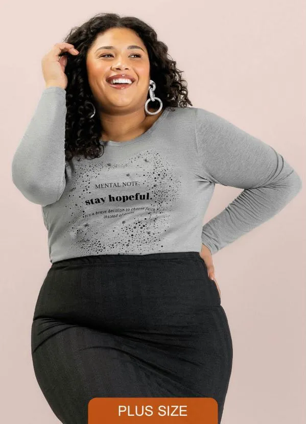 Maelle - Blusa Cinza