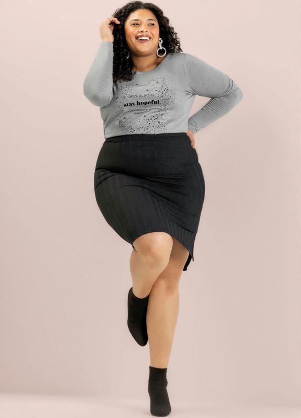Maelle - Blusa Cinza