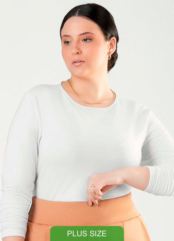 Cativa - Blusa de Manga Longa de Algodão Branco 1