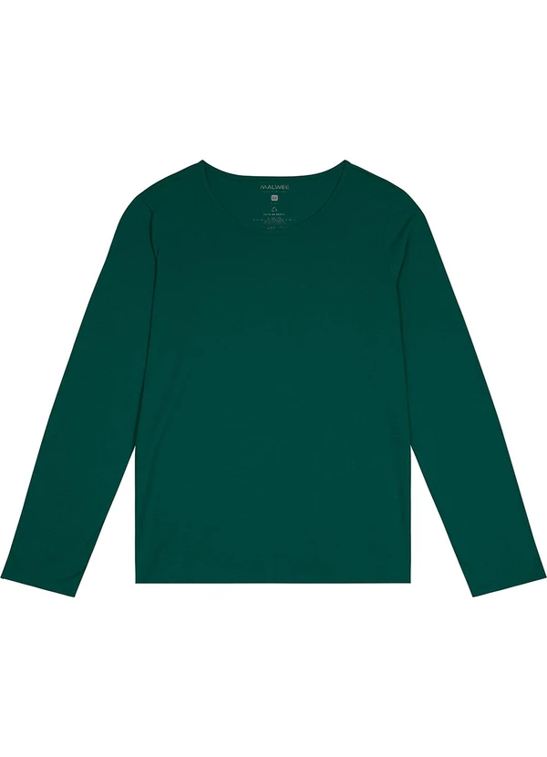 Malwee - Blusa em Malha Feminina Plus Verde 5
