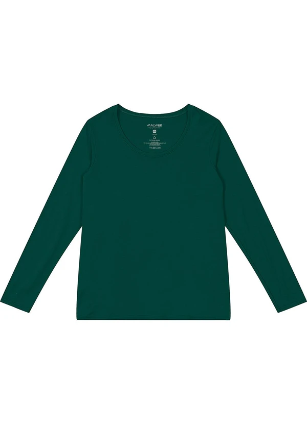 Malwee - Blusa em Viscose Stretch Plus Verde 4