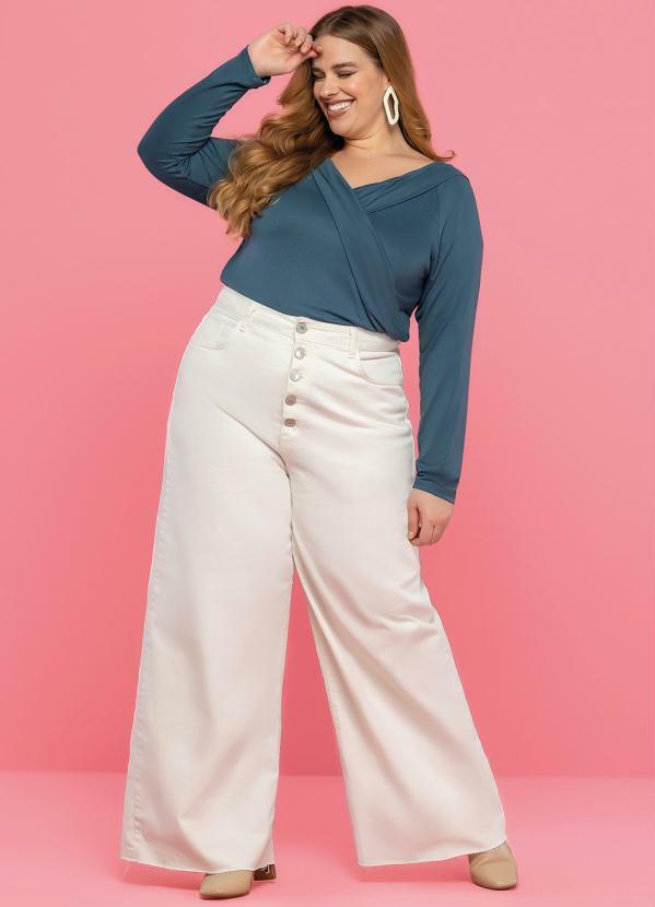 Maelle - Blusa Feminina Adulto Azul