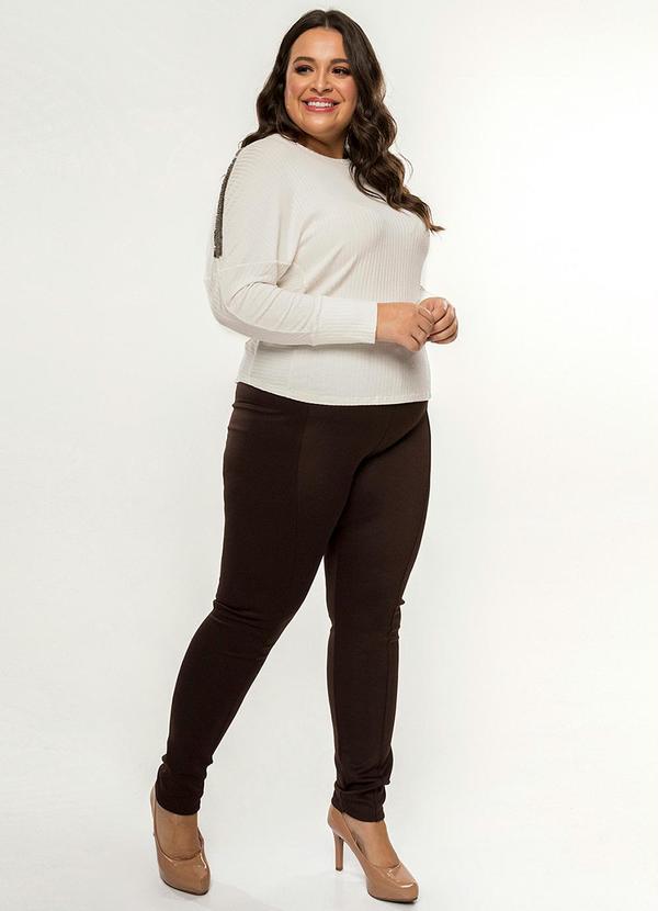 Secret Glam - Blusa Feminina Canelada Bege 3