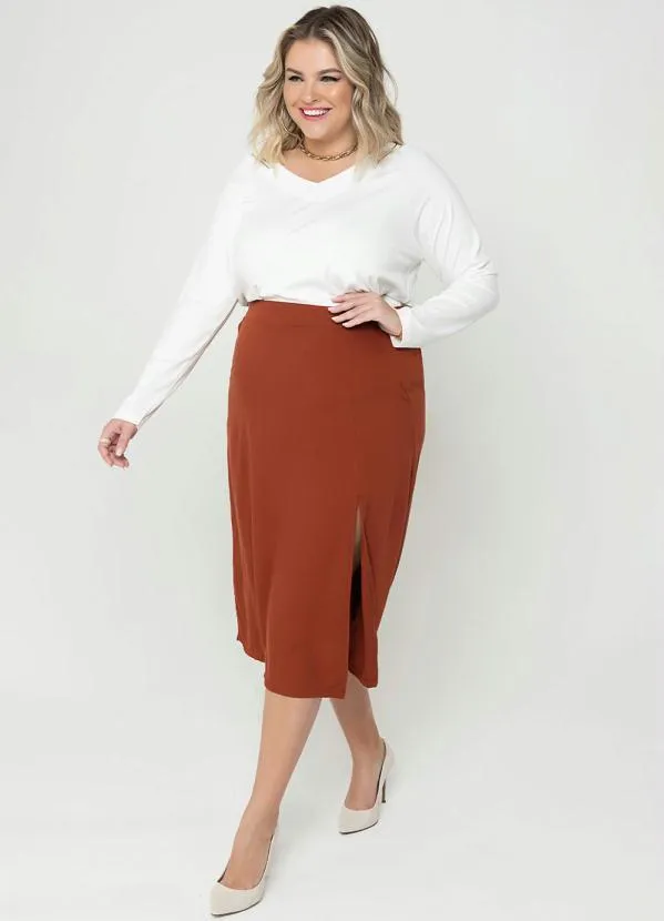 Secret Glam - Blusa Feminina com Manga Longa Cleam Bege 3