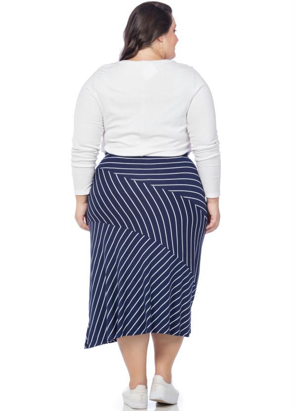 Miss Masy Plus - Blusa Feminina Lisa em Ribana Off White 4