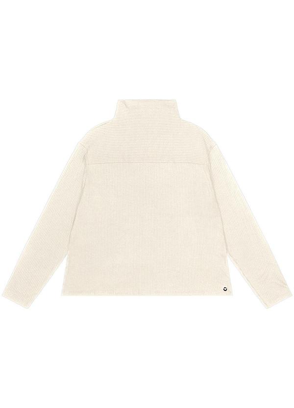 Secret Glam - Blusa Feminina Manga Longa Plus Size Bege 5