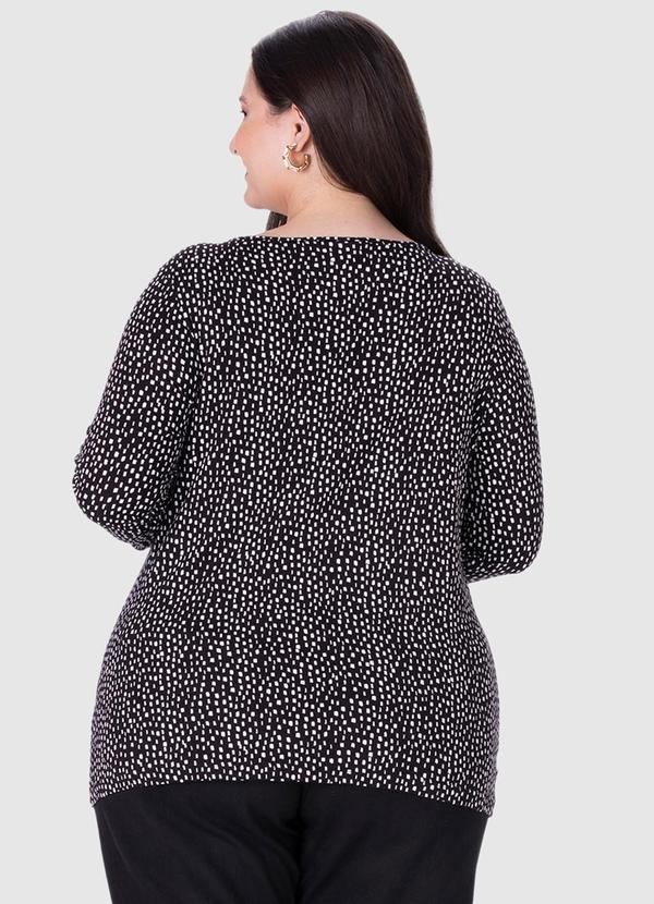 Malwee - Blusa Feminina Minimalista Plus Preto 2