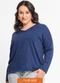Rovitex - Blusa Feminina Plus Infinita Cor Roxo - variação: Azul